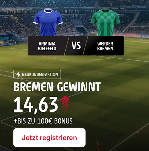 Tipico Boost auf Bremen 25.2.